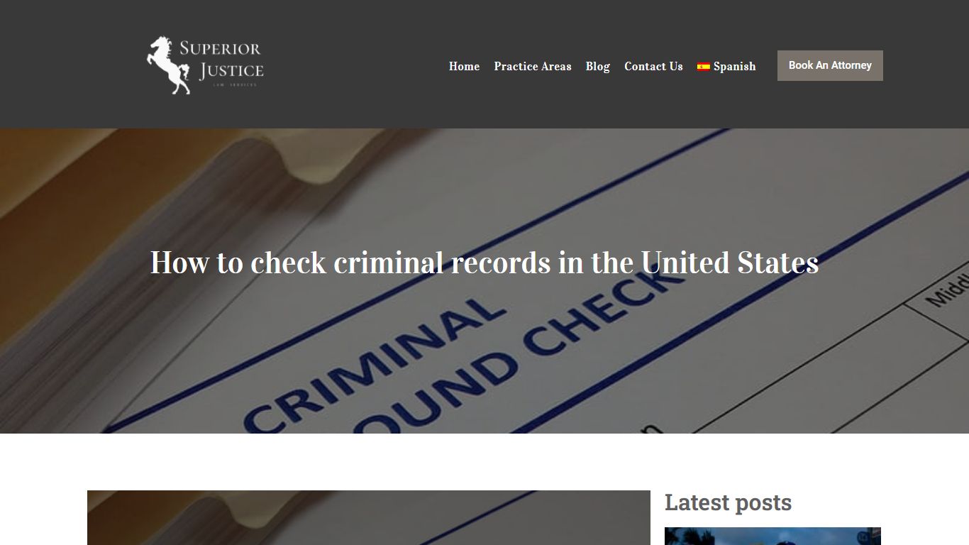 How to check criminal records in the United States